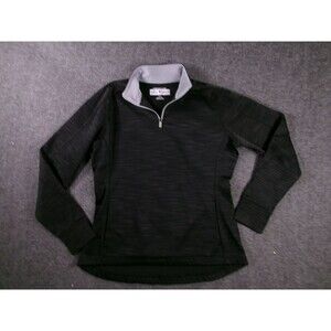 Majestic Authentic MLB Thermabase Pullover Mens S Black Quarter Zip Fleece Lined